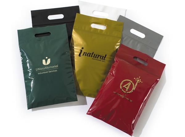 5 x 3 x 7 inch Clear Frosted Plastic Shopping Bags - Case of 250