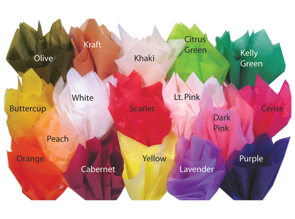 Waxed Floral Tissue Assortment, 18x24, Bulk 400 Sheet Pack
